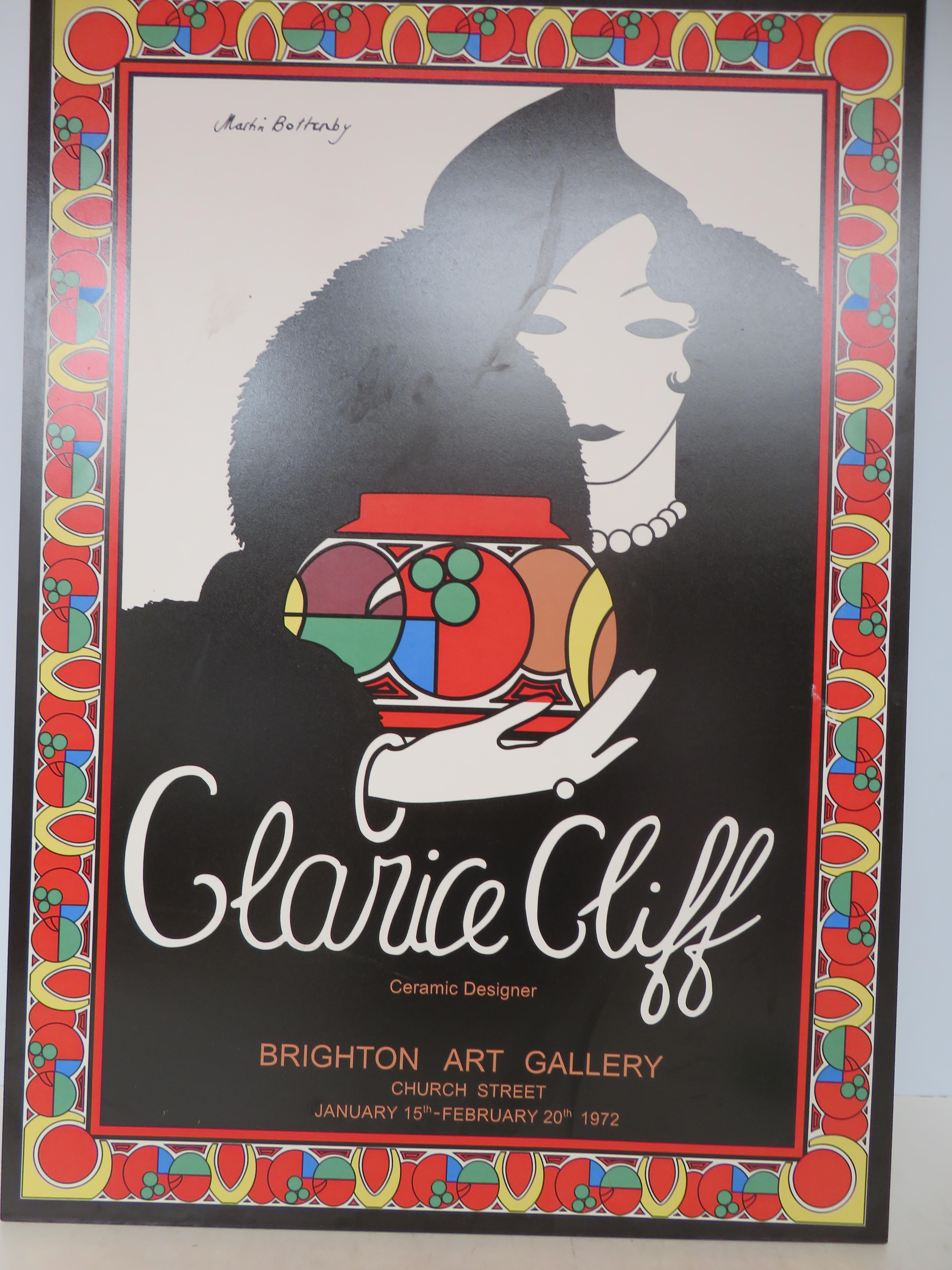 Clarice Cliff plaque by Wedgwood for Brighton art gallery 1972 limited edition No 82/1972 70 x 50 cm