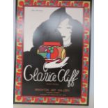 Clarice Cliff plaque by Wedgwood for Brighton art gallery 1972 limited edition No 82/1972 70 x 50 cm