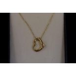 9ct Gold heart necklace