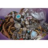 Box of costume jewellery