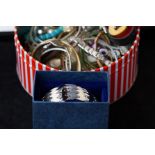 Box of costume jewellery