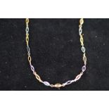 9ct Gold trio colour bracelet