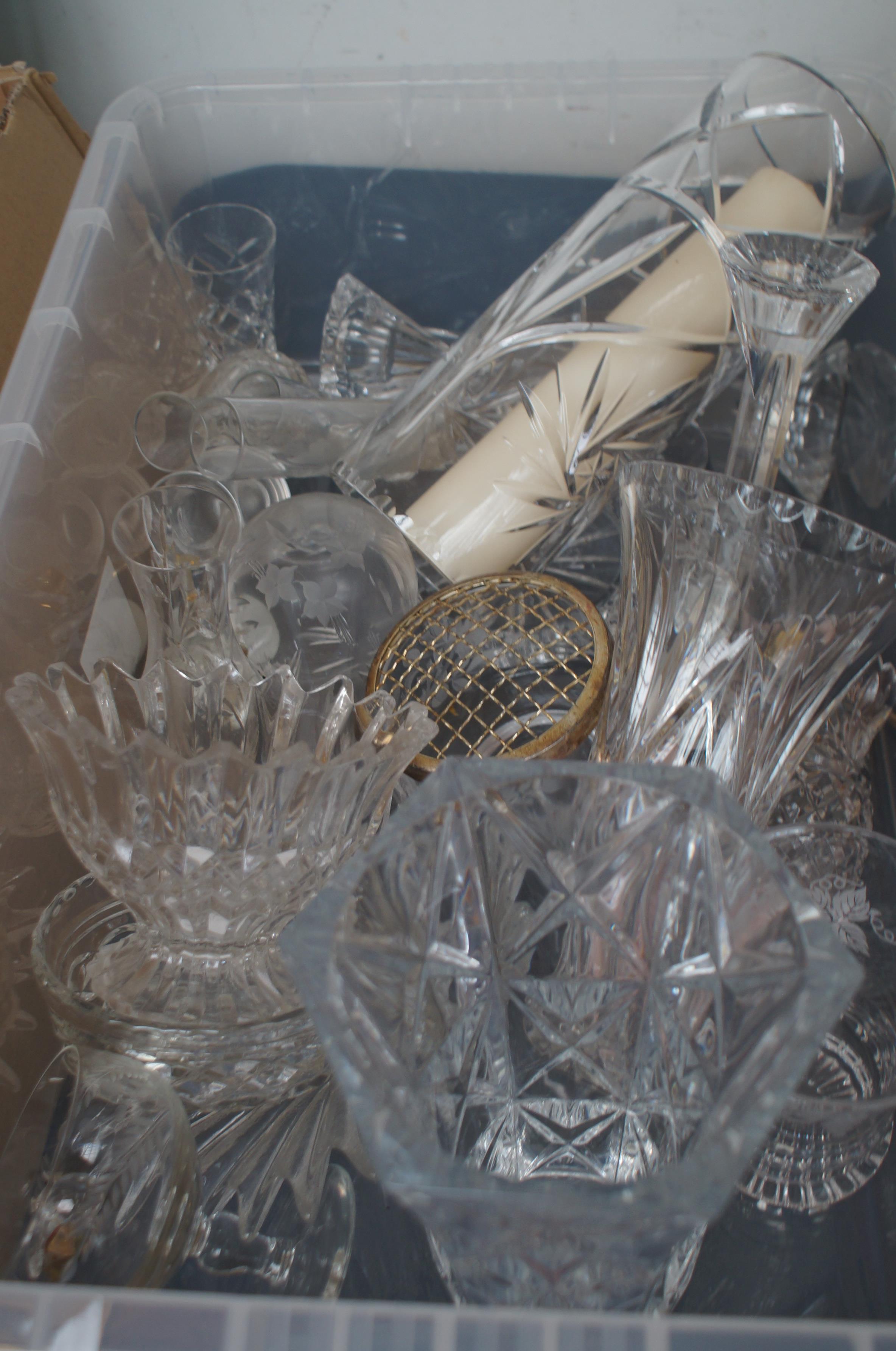 Box of glass ware