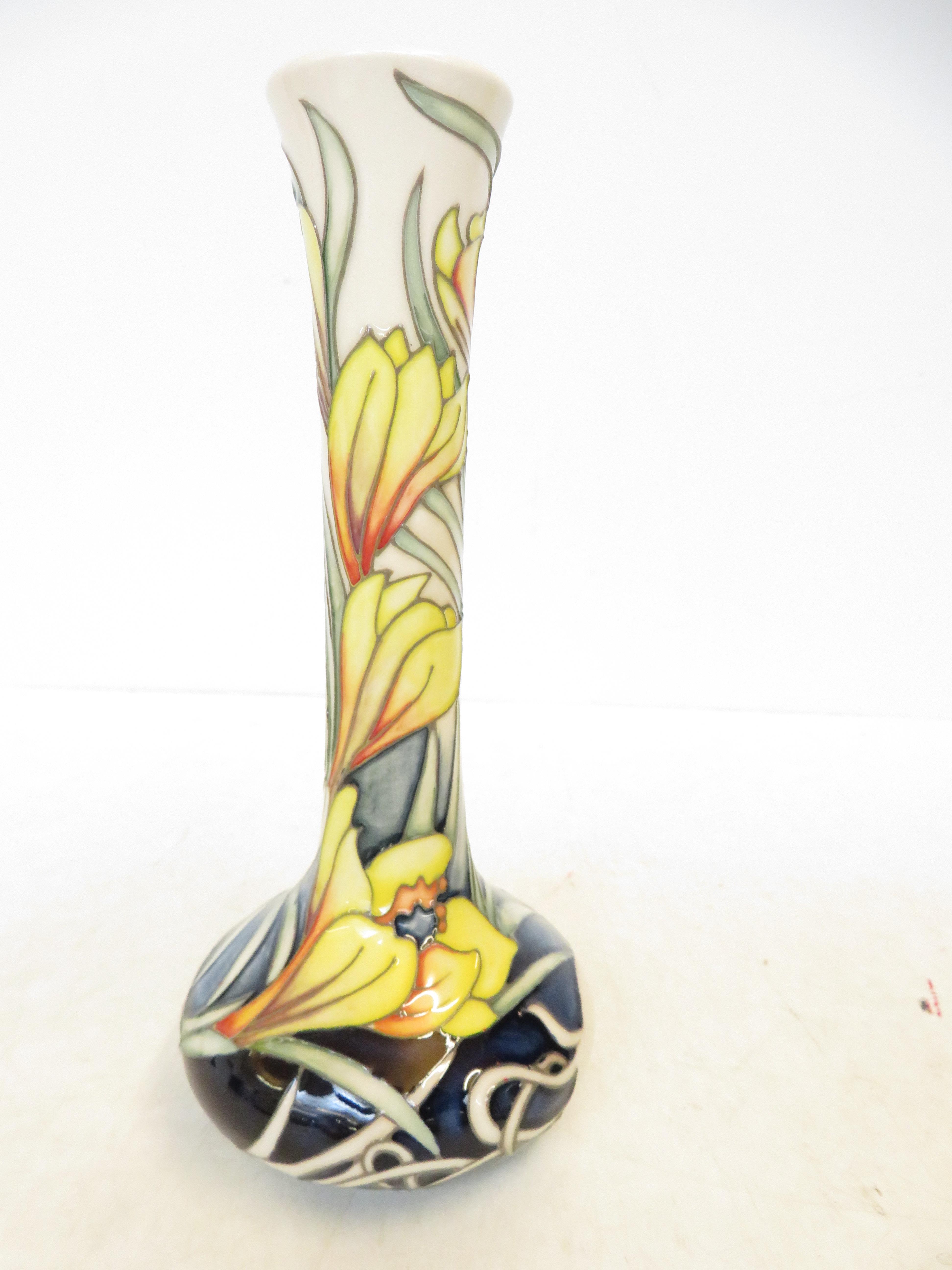 Moorcroft Golden glee vase limited edition