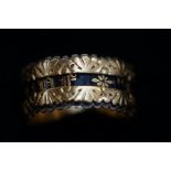 18ct Gold mourning ring 1834 Weight 7.6g Size P