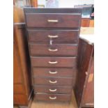 Bank of 8 drawers