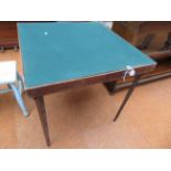 Folding card table