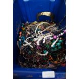 Large & heavy box & costume jewellery