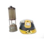 The premier miners lamp & helmet