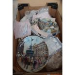 Box of cabinet plates with coa's