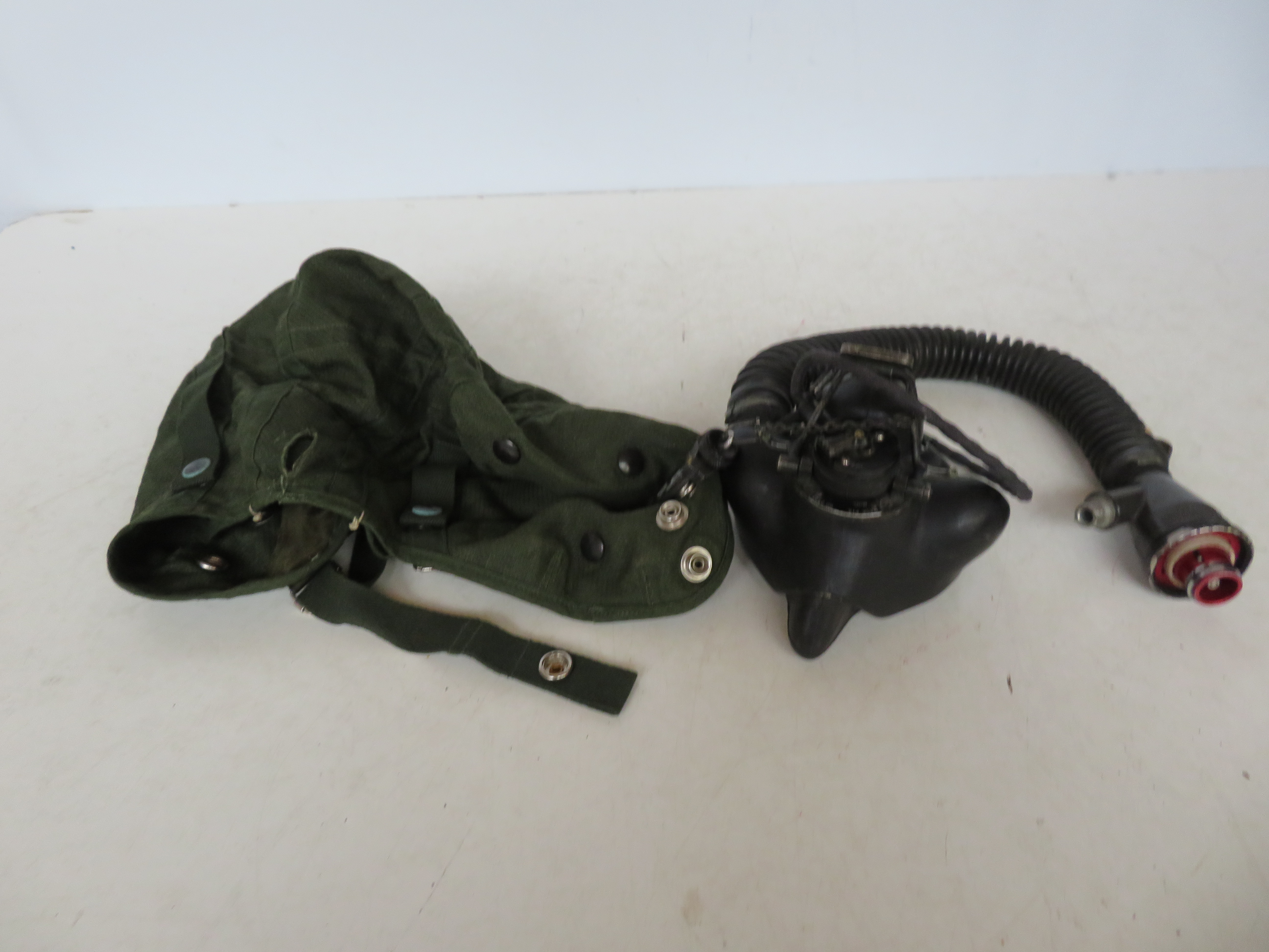 Military pilots radio mask & helmet