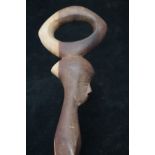 Carved African walking stick