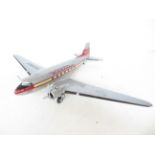 Large model of a metal aeroplane 40 x 60 cm