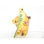 Burleigh ware budgie wall pocket