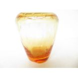 1950's Whitefriars golden amber bubble controlled