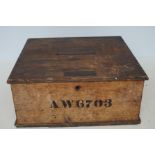 Military box with 2 plaques