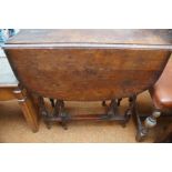 Drop leaf barley twist gate leg table