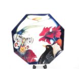 Moorcroft 'Designers Medley' octagonal plate boxed