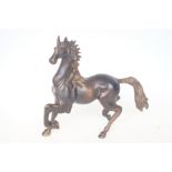 Bronze prancing horse Height 28 cm