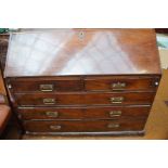 George III mahogany writing bureau