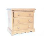 Pine miniature chest of drawers 30 x 30 x 20 cm