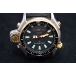 Citizen quartz diver wristwatch with rubber strap,