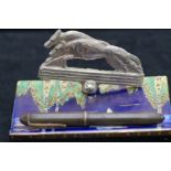 Carlton ware pen tray & fountain pen