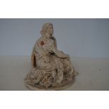 Cast iron Victorian woman doorstop