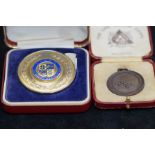 BF & WD Referee association medal together with a