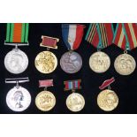 Box of 9 medals