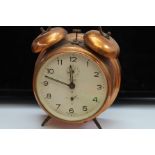 Retro copper alarm clock