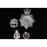 4 Police badges - UK, India, Holland & France