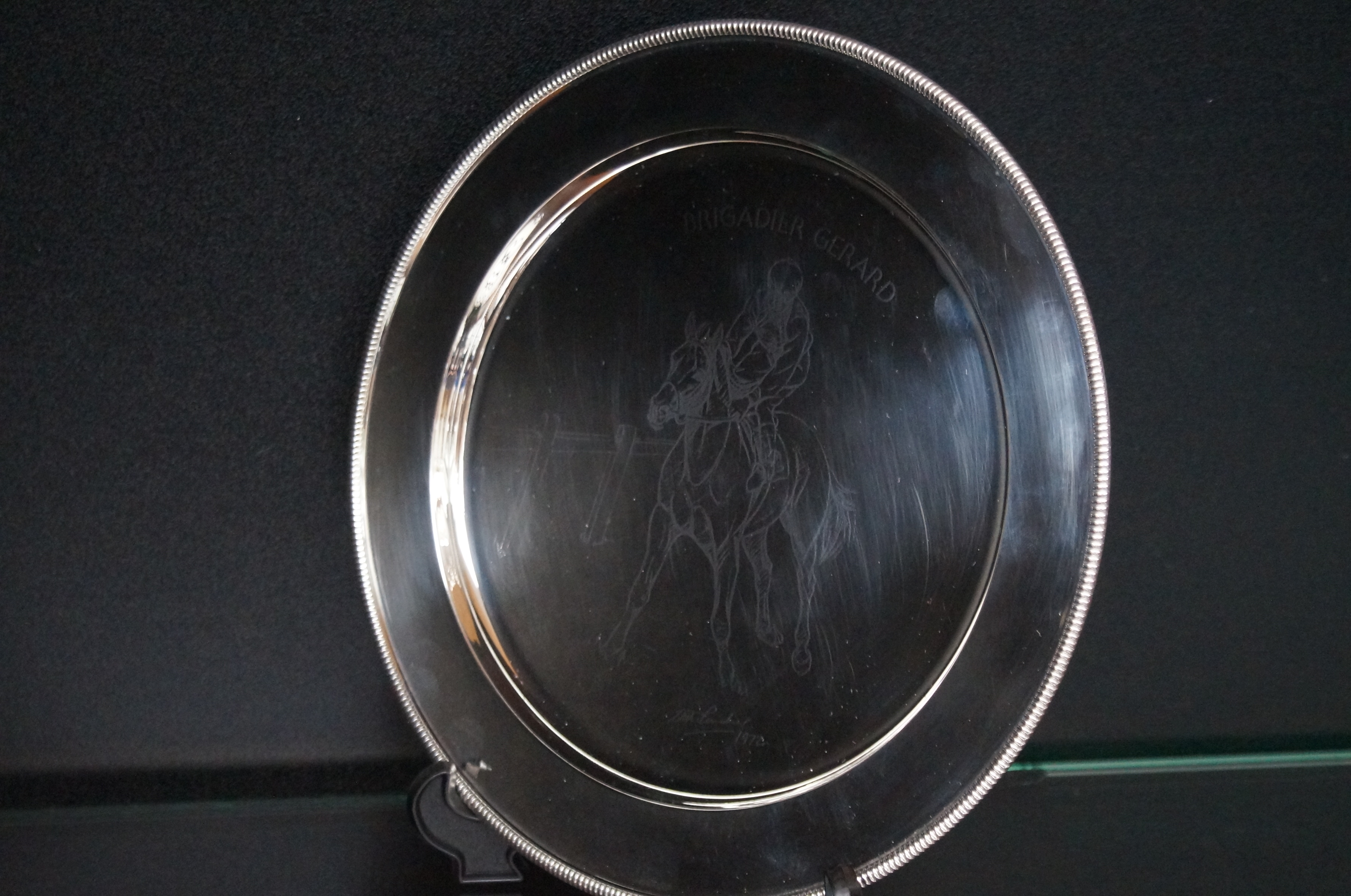 Sterling silver- Brigadier gerard plate by Doris L