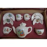 Nursery rhyme, child's tea set boxed