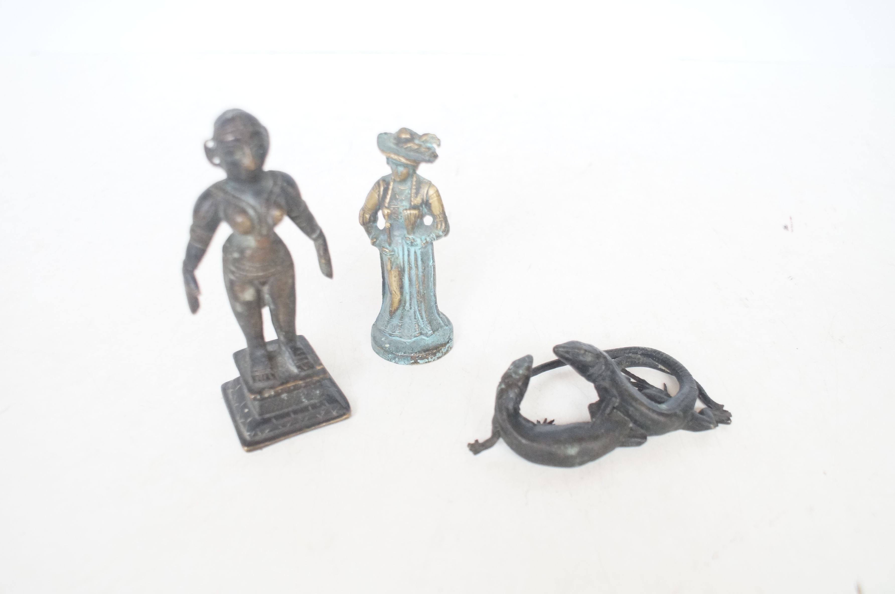 3 Small bronze figures