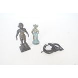 3 Small bronze figures