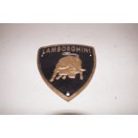 Lamborghini cast iron sign