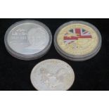 3x Commemorative coins