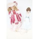 3 Quality porcelain dolls