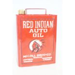 Red Indian auto oil petrol can