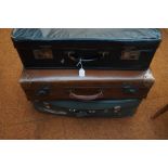 3 Vintage suitcases