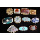 11 Pill boxes/trinket boxes