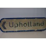 Original Upholland street sign Length 103 cm