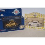 Corgi classics gold plated Morris Minor together w