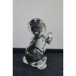 Murano art glass figurine of a dog