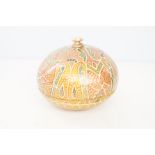 Indian/Kashmiri papier macher powder bowl