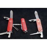 3 Swiss army knives