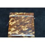 Tortoise shell card case Victorian