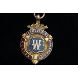 9ct Gold Walton Cycling & athletic club fob total