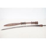 Arabic sword in leather sheath Length 70 cm